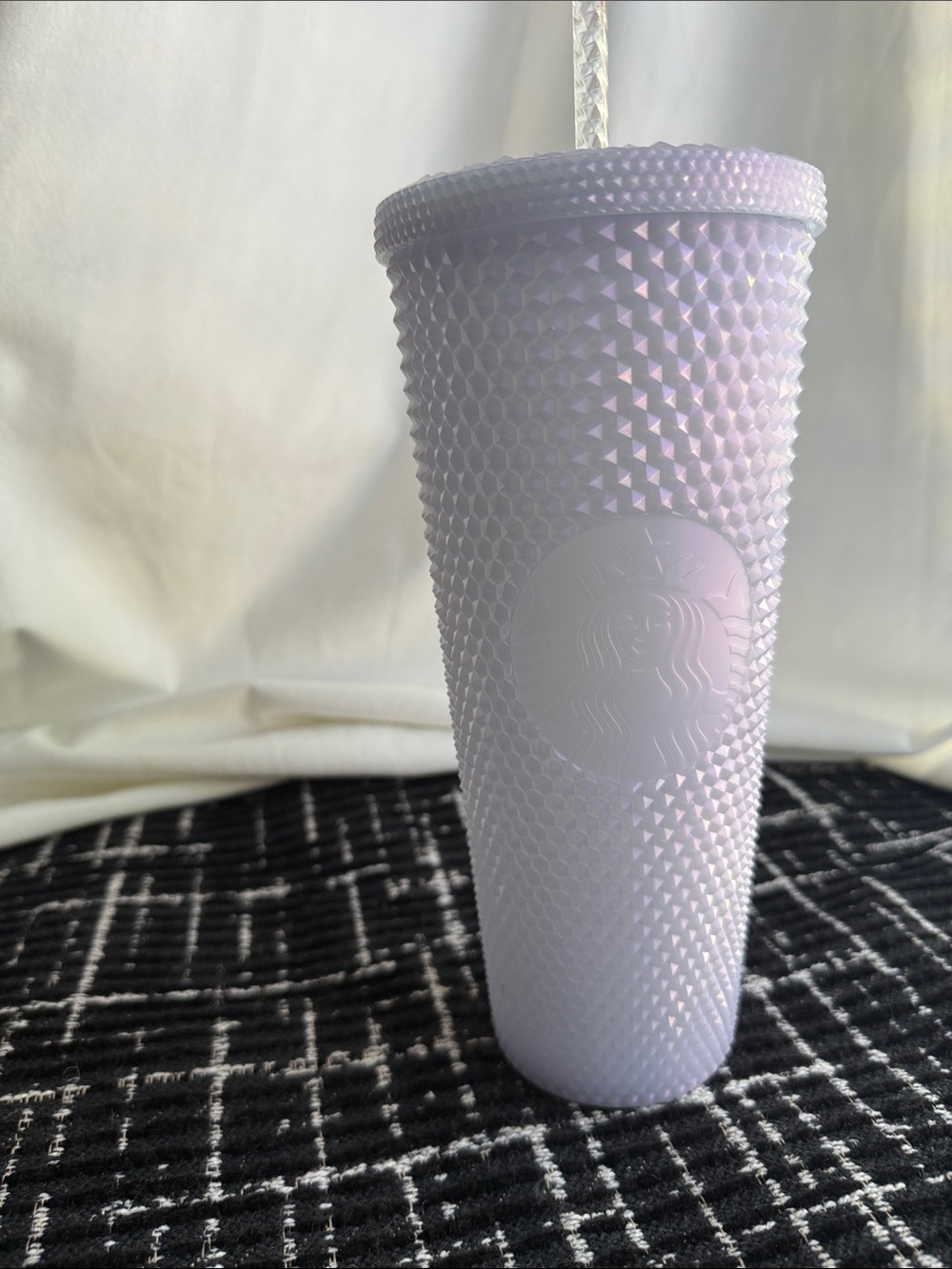 Starbucks Iridescent Lavender Studded Tumbler with Straw